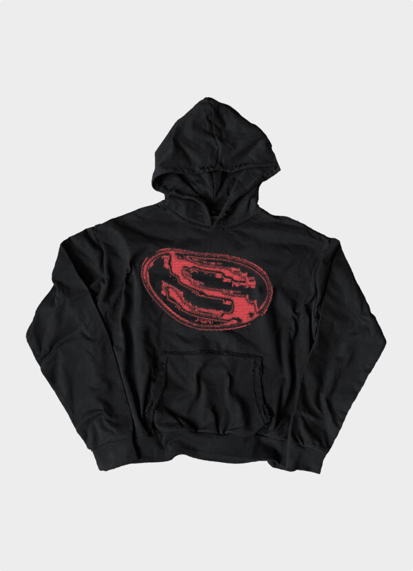 Red Monogram Hoodie